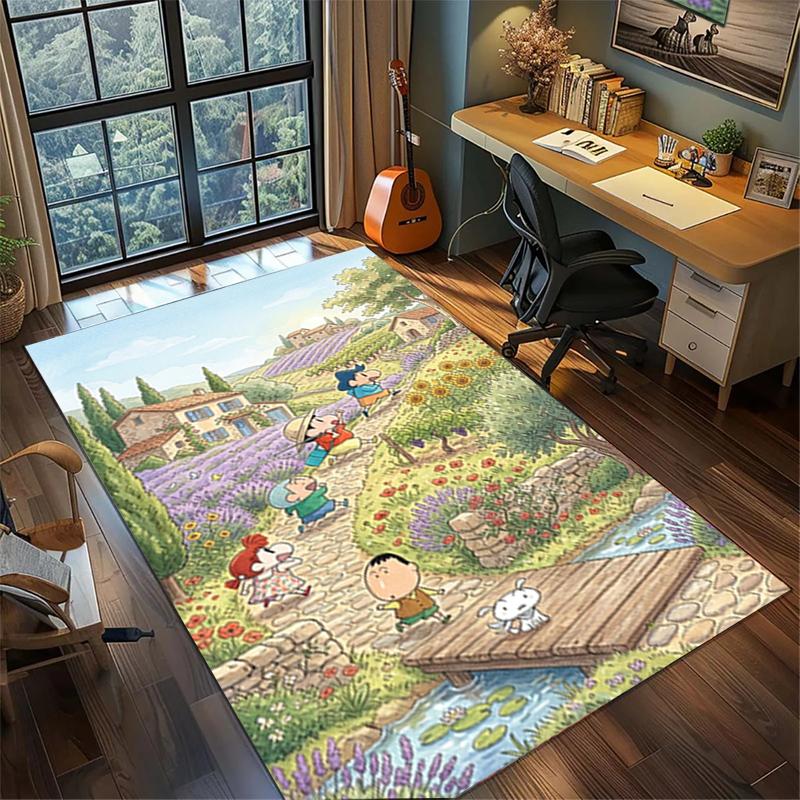 

Crayon Shin-chan Washable Gamer Mat Large Non Slip Area Rug Bedroom Home Floor Decor 60x90cm