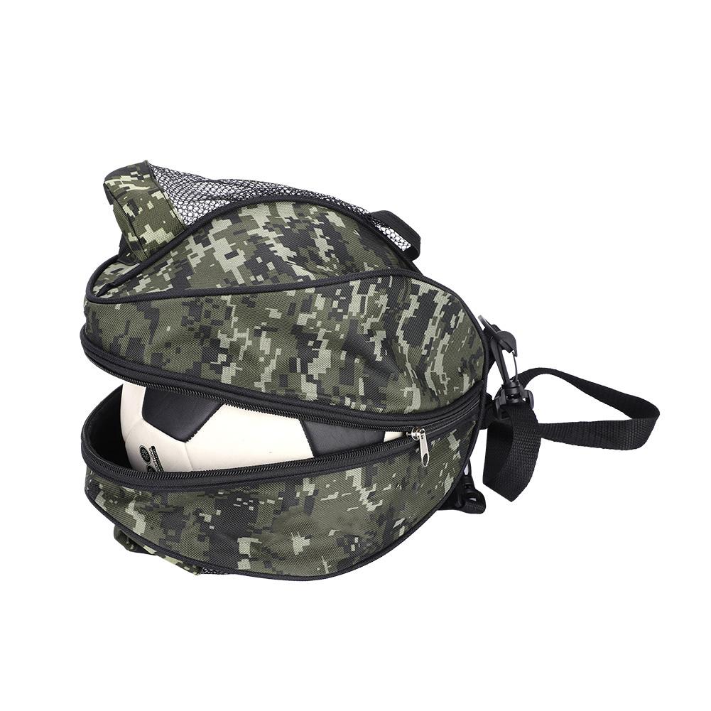 Portable Sports Basketball Football Soccer Ball Storage Ball Single Shoulder Strap (Green)