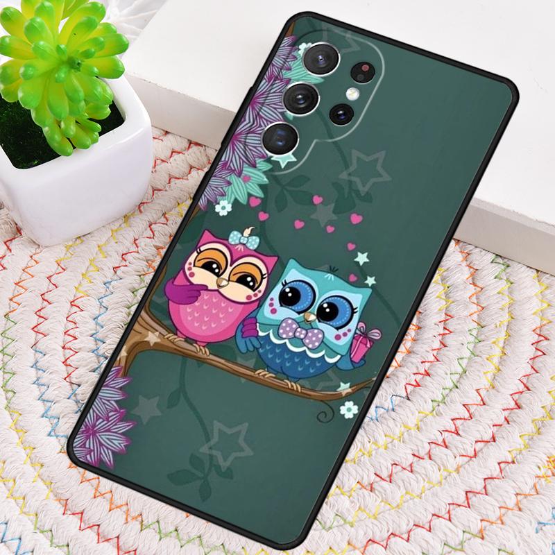 

Harris Cute Owl Silicone Phone Case For Samsung Galaxy note 10 pro S26 S25 S24 S23 S22 S21 Plus S25Ultra Capa Cover Galaxy S22 5G