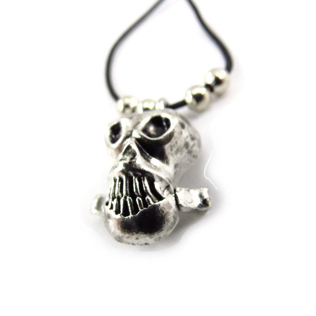 Les Trésors De Lily [J7228] - Black 'Skull' Designer Bracelet