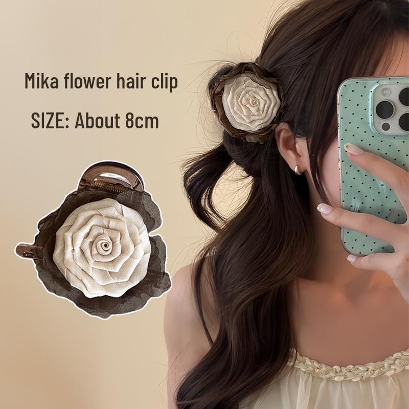 Elegant French Retro Small Shark Hair Clip for Thin Hair
