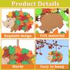8pcs Hedgehog Foam Stickers Hedgehog Crafts Diy Sticker Autumn Art And Craft For Birthday Gifts Fall Thanksgiving Decoration