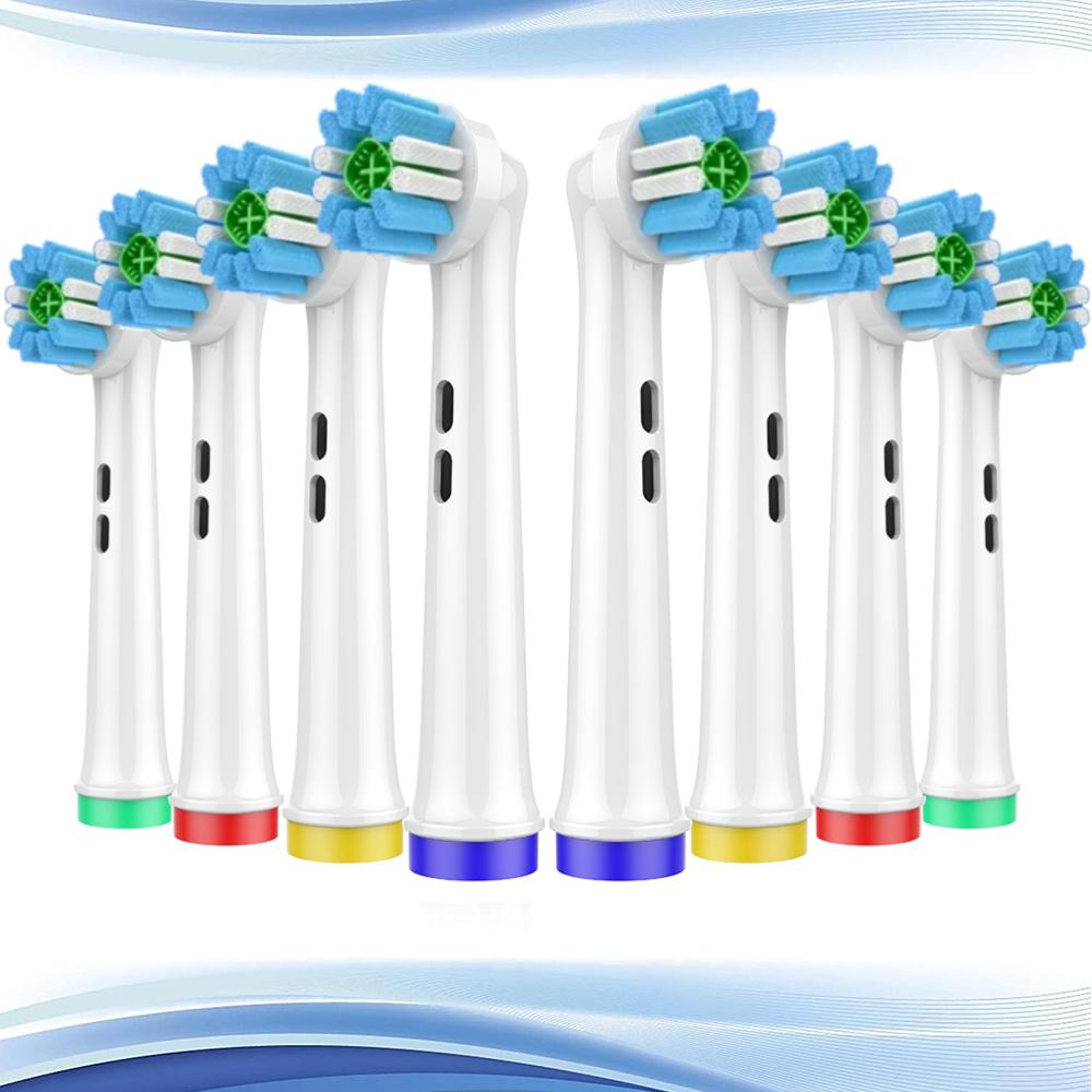 8Pcs Replacement Toothbrush Heads Compatible with Oral B Toothbrush