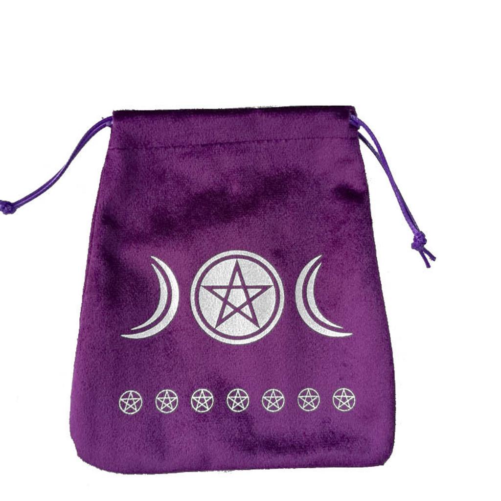 Tarots Oracles Card Storage Bag Jewelry Dices Pouches Soft Drawstring Bag Divinations Accessories for Tarots Enthusiast