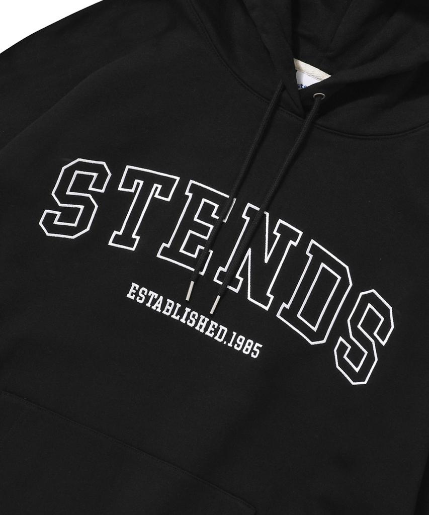 [M~4Xl] Original Stroke Logo Hoodie_Black