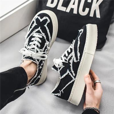 New Luxury Men's Sneakers Thick Bottom Casual Canvas Shoes Comfortable Soft Bottom Breathable Running Sneakers