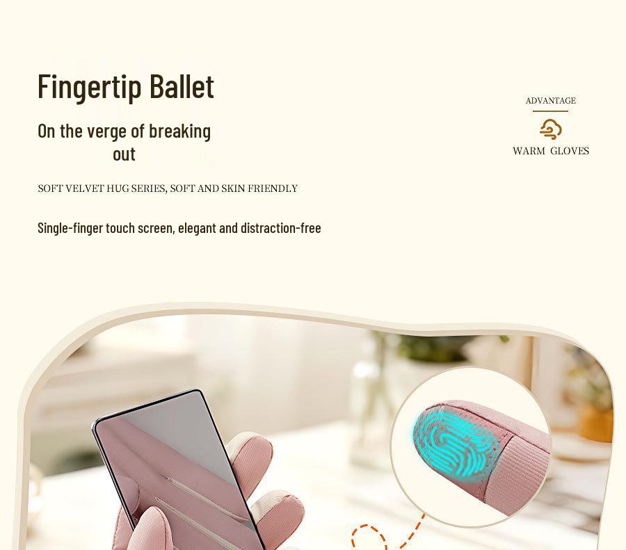 Windproof Touchscreen Non-slip Fleece-lined Winter Cycling Gloves for Electric Motorcycle