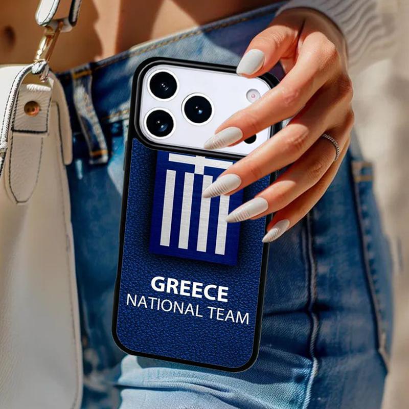 Greece Greek Flag Phone Case For iPhone 17 Air 14 15 13 12 Max Cover For Apple 14 15 16 16e 11 Pro Max Plus
