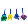 Children DIY Graffiti Sponge Brush Set Drawing Toys Broom Shaped Seal Sponge Brush Art Brush Enlightenment Puzzle Gift Kids Toys