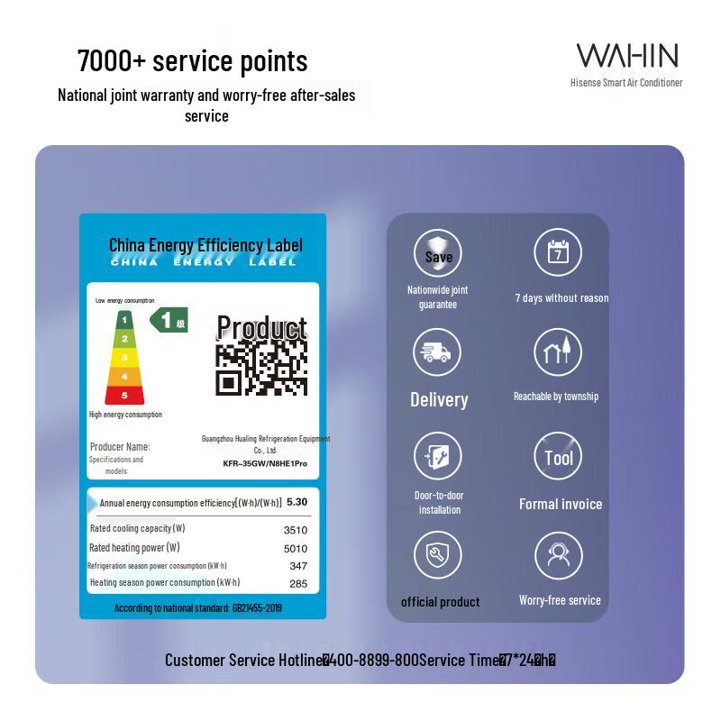 Hualing 1.5 HP Inverter Wall-Mounted Air Conditioner