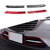 For Mazda CX-3 CX3 2017 2018 Car Styling Cover Trim Head Front Bottom Racing Grid Grill Strip Trim 2PCs