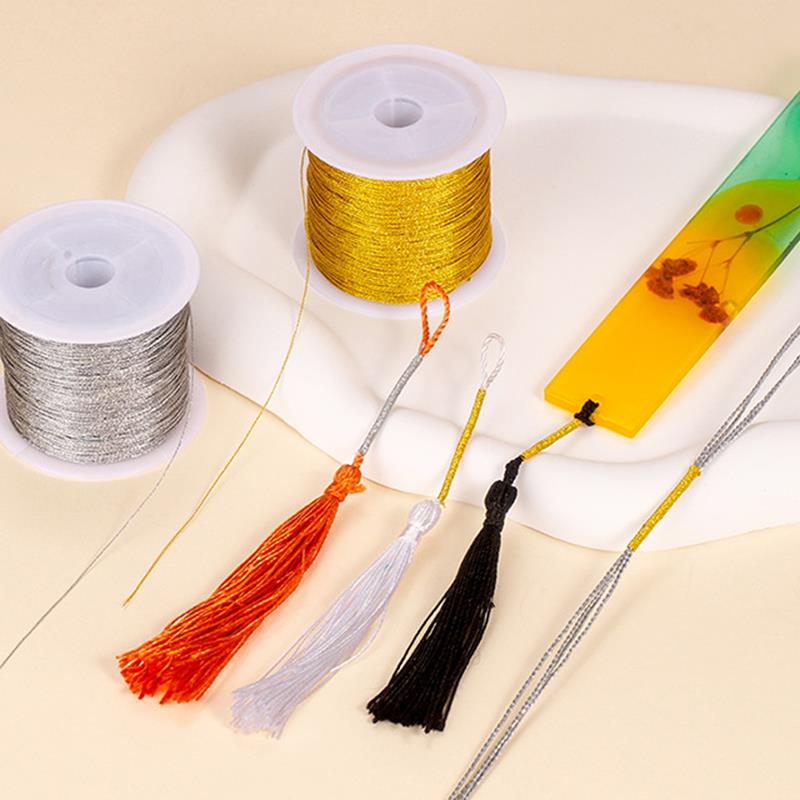 3/6/9/12/15 Strands Gold Silver Macrame Cord Rope String For Sewing DIY Macrame Rope String For Sewing And Crafts Thread Twine