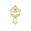 Southeast Asia Gold Enamel Openwork Tassel Brooch Pendant