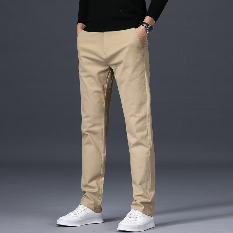Men's Autumn Casual Straight-Leg Trousers - Versatile, Lightweight, Loose-fit Pants for Business and Workwear