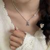 Su Chuang S925 Sterling Silver Little Bear Necklace with Freshwater Pearl - New Style Luxury Clavicle Chain