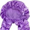 Hair Curling Hat Smooth Satin Soft Breathable Fabric Braids Twists Hat Curling Hat Women Sleeping Long Hair Cap