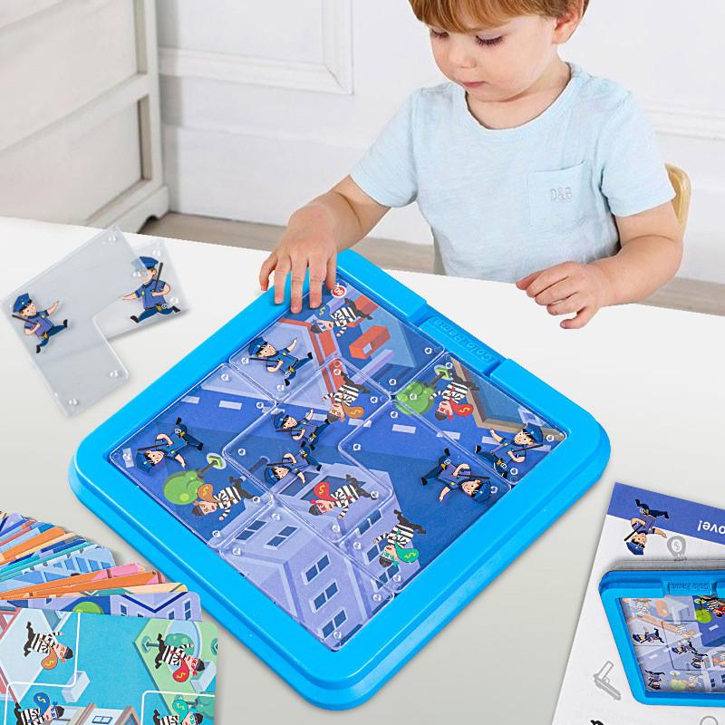 Children Puzzle Detective Game Toy Kids Police Theme Interactive Design Gift