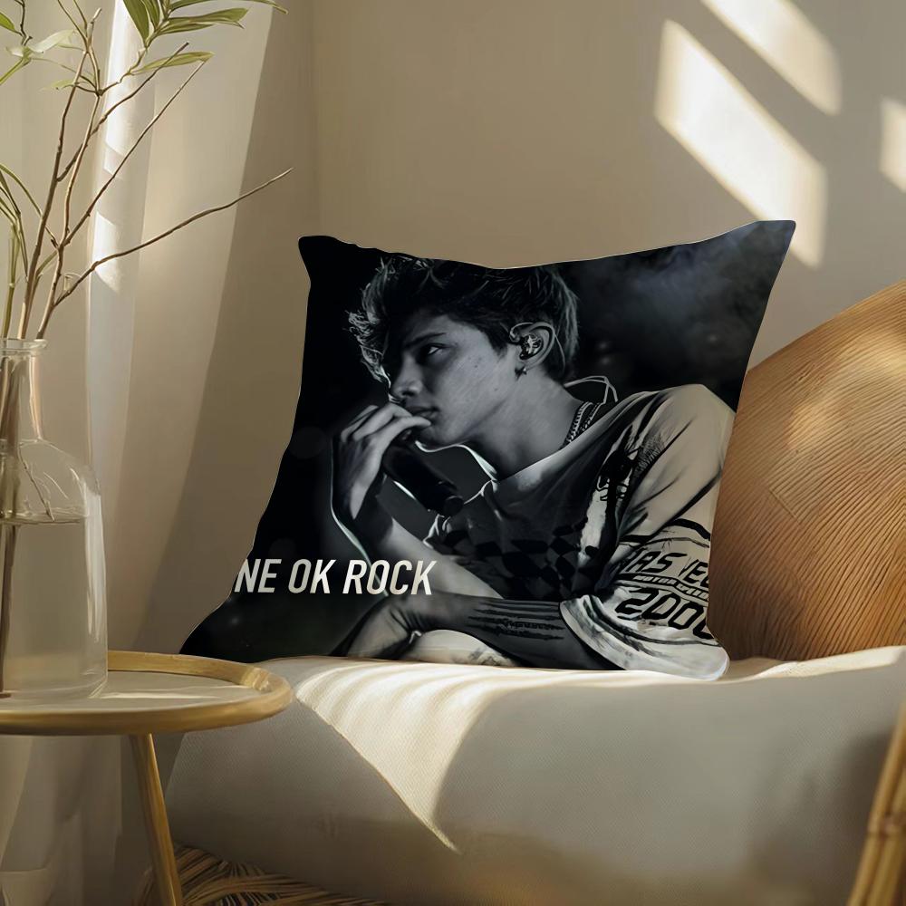 Band O-One Ok Rock Rock Ambitions Pillow Case Pattern Printed Pillowcase For Living Room Sofa Cushion Cover & Bedroom Decor