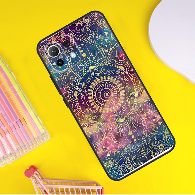 Mandala Flower Cover For Xiaomi 14 Ultra 13 11T 12T 13T 14T Pro POCO X7 X6 Pro X3 X5 F3 F5 M6 F6 Pro Case