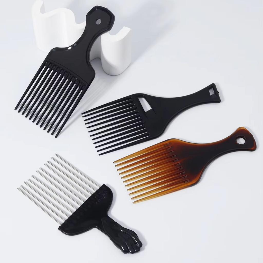 4pcs African comb metal hair comb set, suitable for men and women's curly hair styling combs For Hair Accessories