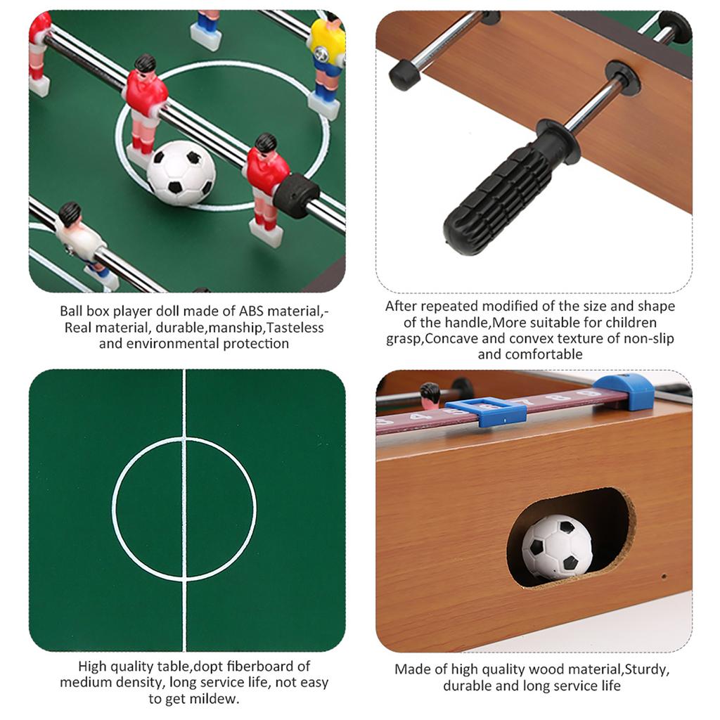 Mini Wooden Indoor Football Table Interactive Sports Soccer Game for Adults Children