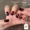 Deep Red Cat Eye Nail Gel - 2026 Cherry Wine Red for Salon Use