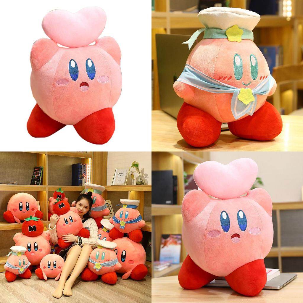 Kid-friendly 32 Cm Kirby Adventure Chef Strawberry Stuffed Plush Dolls For Holidays