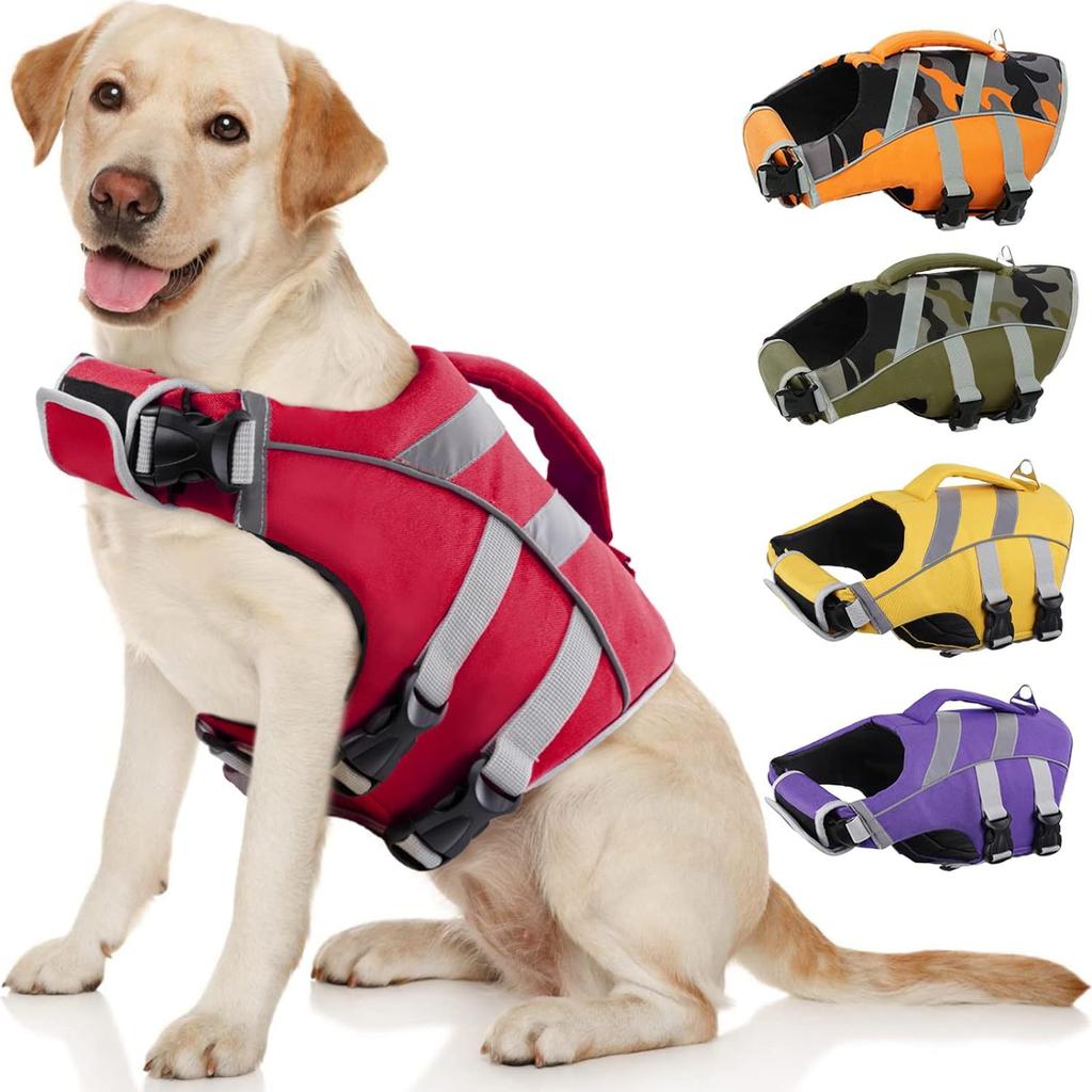 1PC Cross Border Hot Selling Pet Life Jackets Dog Life Jackets Pet Dogs Outdoor Swimming Life Jackets