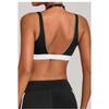 Women S Color Block Halter Yoga Bra Tight Sports Underwear For Fitness Running