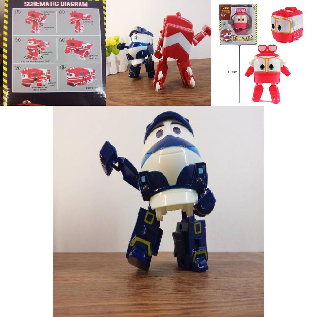 Robot Trains Rt Kay Transformujący Pociąg Figurka Koreańska Animacja Zabawka Dla Dzieci