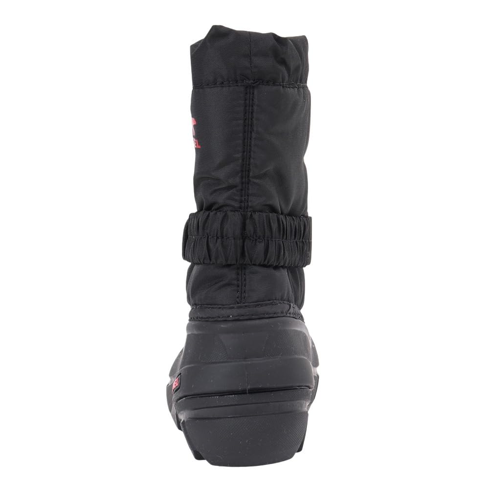 SOREL Children's Flurry Boots, NC5192 015 (Black and Red, Size 14, Junior)