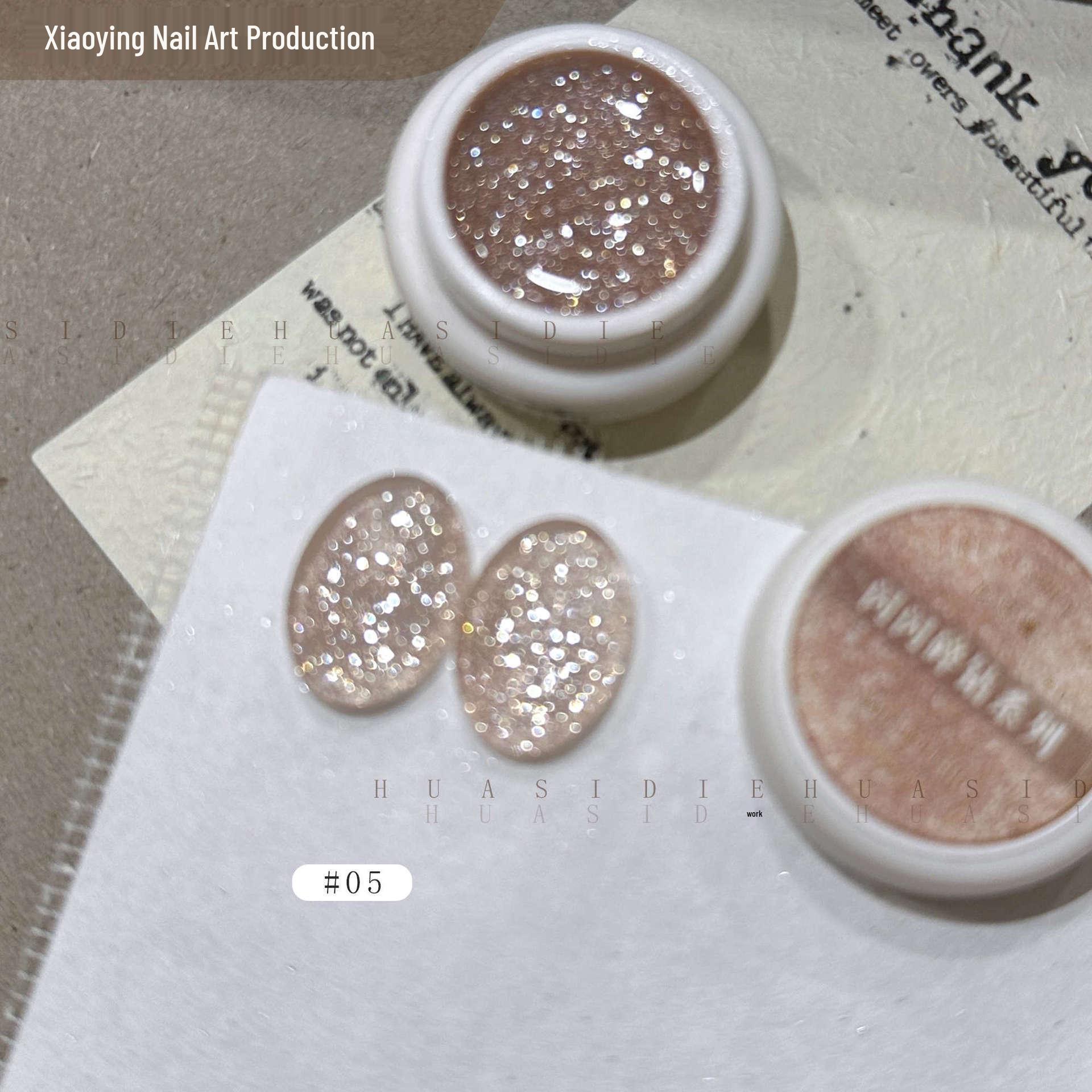 Huasidie 22-цветный блестящий гель-лак для ногтей с эффектом битого алмаза, 5 г в баночке