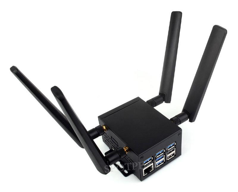 Industrial-Grade Metal Raspberry Pi 5 Case for Official Heat Sink, PCIe, PoE, and Modules