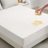 High Quality Fitted Sheet 100% Waterproof Microfiber Soft Touch Deep Pocket 25cm Wrinkle Free Anti-Slip Solid Color Twin/Full/Queen/King