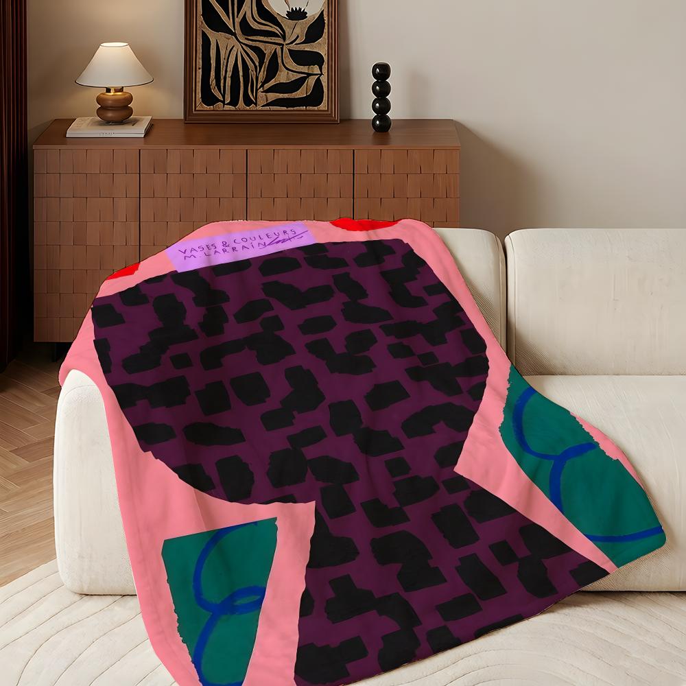 Artist M-Matias L-Larrain Throw Flannel Throw Blanket, Lightweight Cozy, Durable Washable Cute Cool