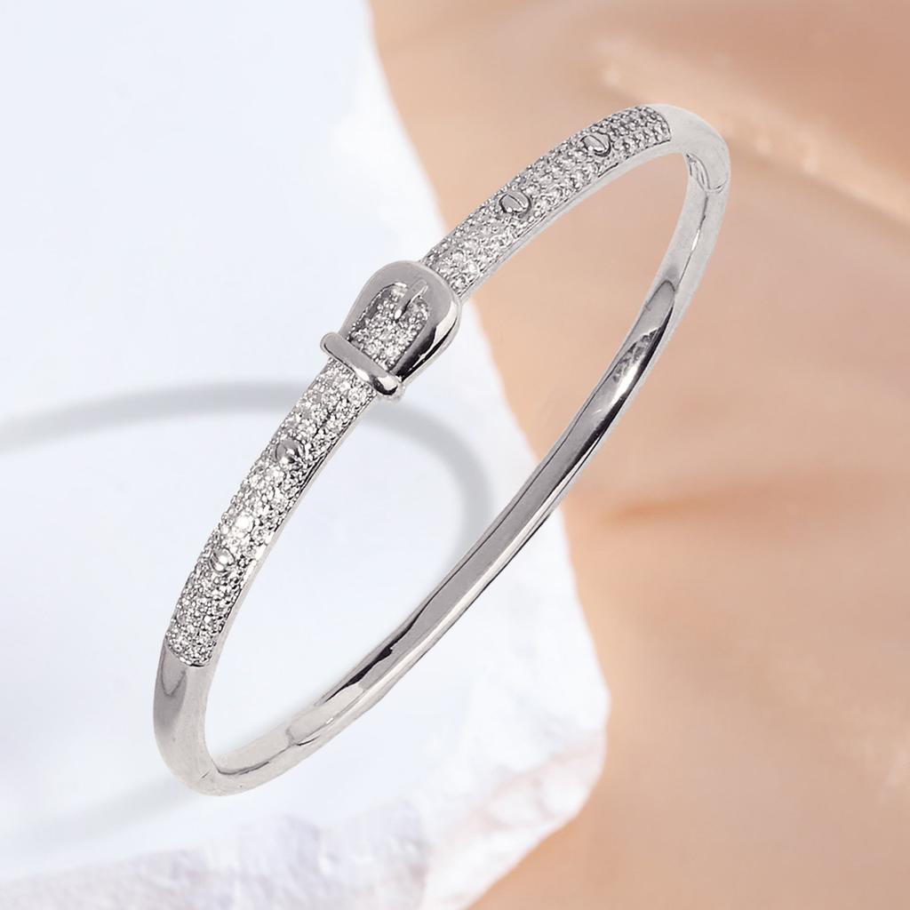 2026 Gold-plated Zircon Fashion Bracelet Big Pig Nose Bracelet Personalized Design Temperament Jewelry