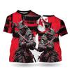 Japanese Bushido T-Shirts Samurai 3D Print Men's Woman Short Sleeve T Shirt Oversized Vintage Harajuku Tops Tees Unisex Clothing