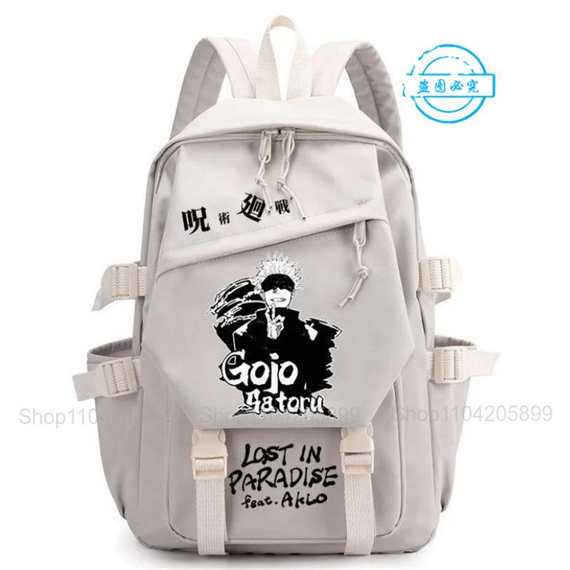Jujutsu Kaisen Backpack Anime Mochila Boys Girls Schoolbag Laptop Bags Gojo Satoru Cartoon Fashion Outdoor Travel Bookbag Gift