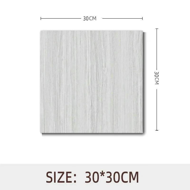 10pcs Waterproof Imitation Marble Wood Tile Floor Stickers 30*30cm Bathroom Home Decoration DIY Self-adhesive Wall Stickers