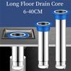 Tube d'extension de tuyau d'égout anti-odeur Noyau de drain Bonde de sol en acier inoxydable
