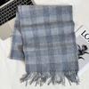 Xiaohongshu Popular Cherry Red New Year'S Red 100% Wool British Versatile Scarf Women'S And Men'S Cashmere Warm Scarf