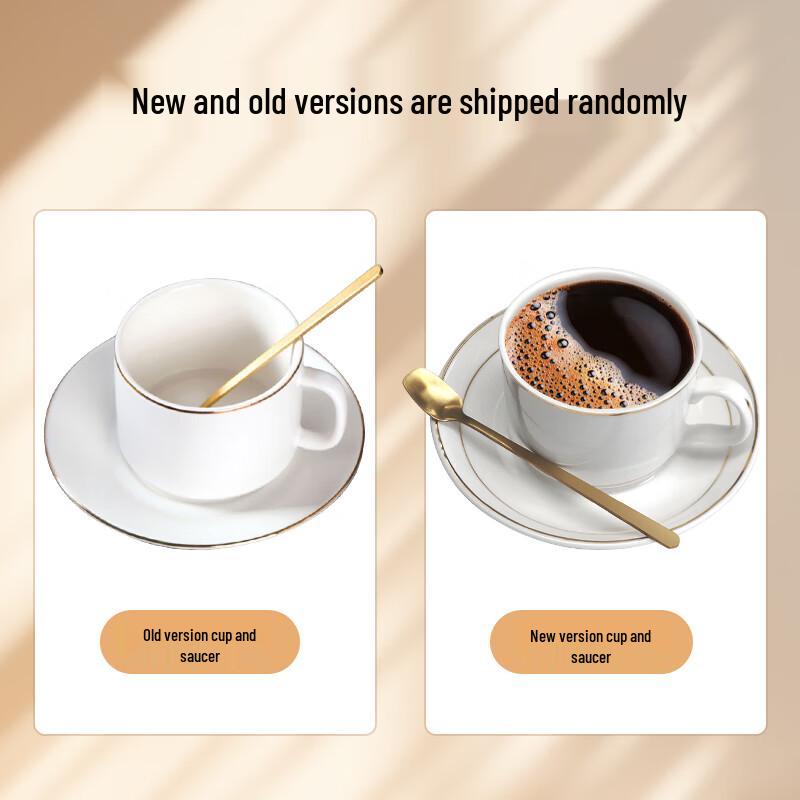 Edo Vergoldetes Keramik-Kaffeebecher-Set