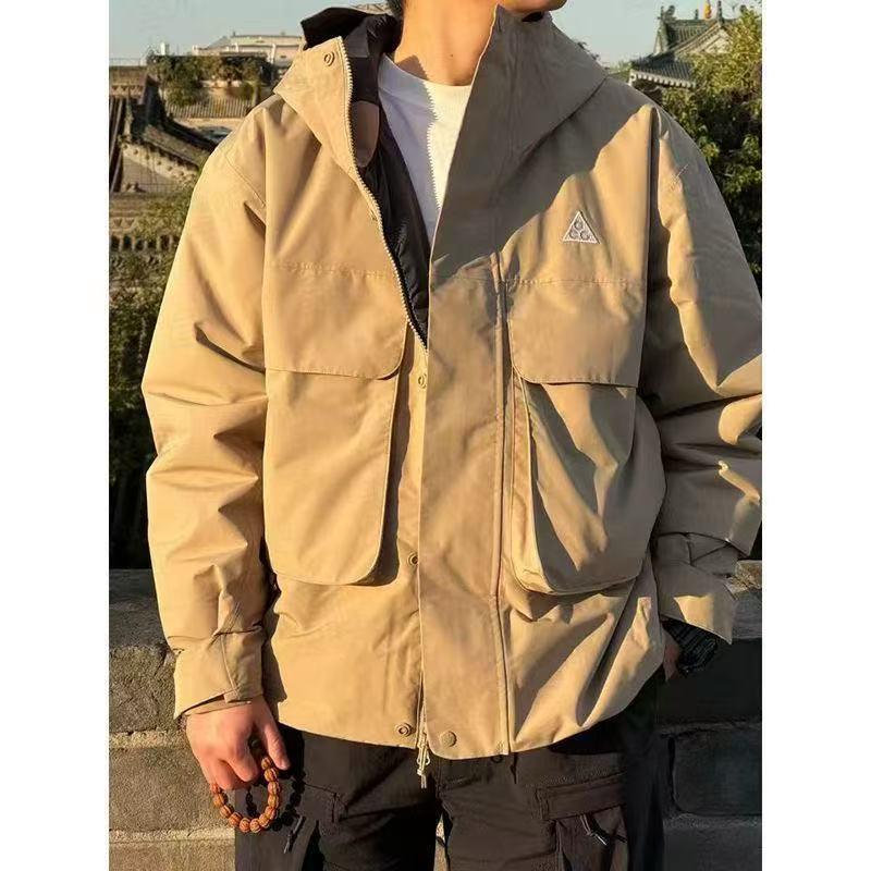 

Вітронепроникна водовідштовхувальна бавовняна куртка ACG для активного відпочинку Осінь/Зима 2025 з дизайном з кількома кишенями XXL