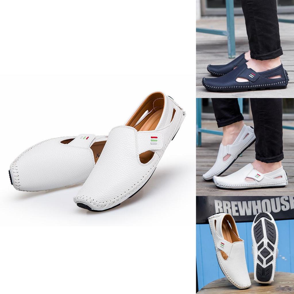 2017 New Fashion Men Casual Shoes With Premium Quality Hollow Leather Slip-on Design