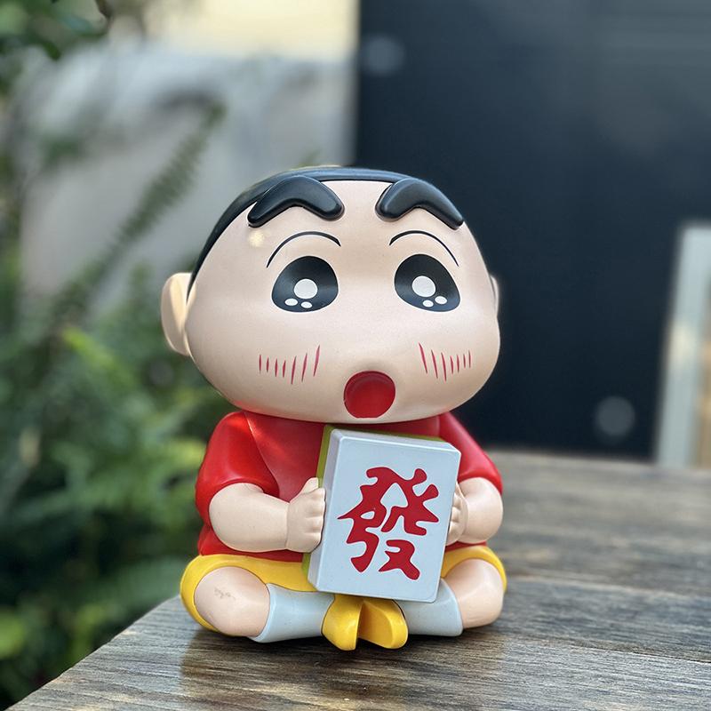 Crayon Shin-Chan Piggy Bank Cute Shin-Chan Ornaments Piggy Bank Action Figure Doll Model Popular Gifts  Essentials