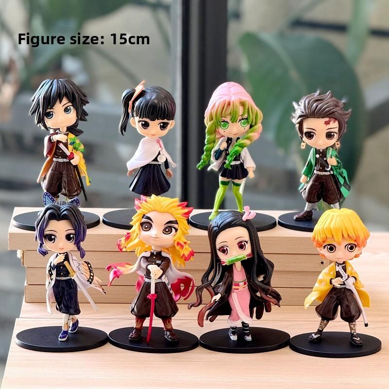 Demon Slayer Pvc Anime Figure Set With Collectible Characters For Fans And Giftgiving