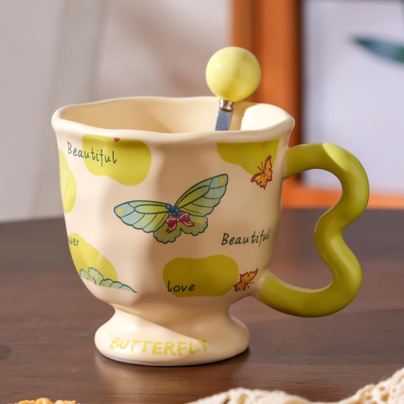 Ceramic Cups High Value Household Couples Water Cups Gift Boxes Creative Hand Gifts High End Sense Mugs