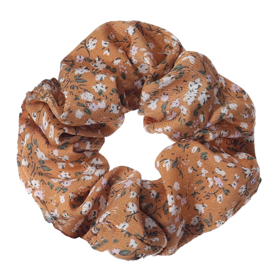 5pcs/lot Hair Holder Headwear Cute Sweet Accessories Elastic Scrunchies Grandes Ties Print Ditsy Floral Women Girls Scrunchy
