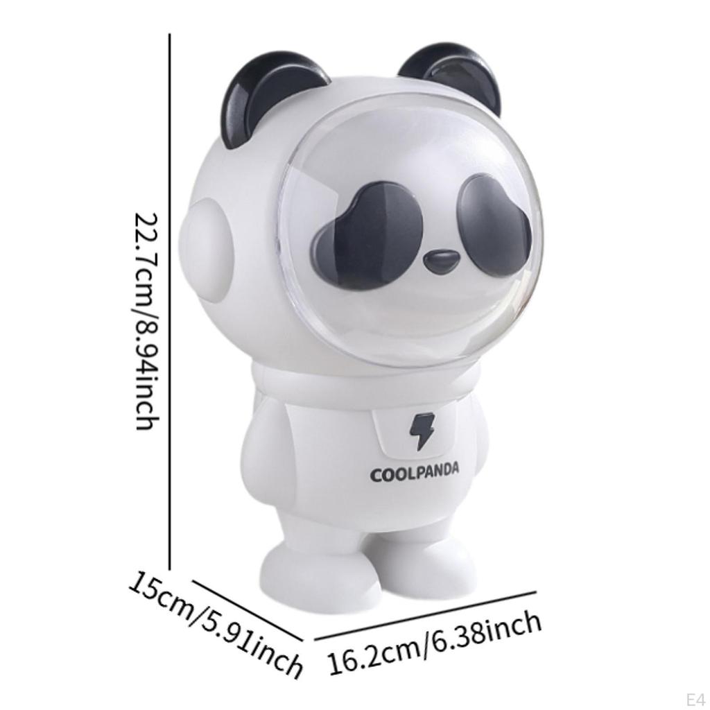 Money Bank Panda Sculpture Animal Statue Cartoon Table Decoration Saving Jar