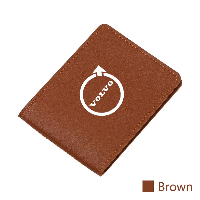 Car Driver License Holder Leather Credit Card Wallet Cover For Volvo ES90 EC40 EX40 EM90 XC90 V90 V60 XC60 V40 S80 S60 S90 C40 X JP6